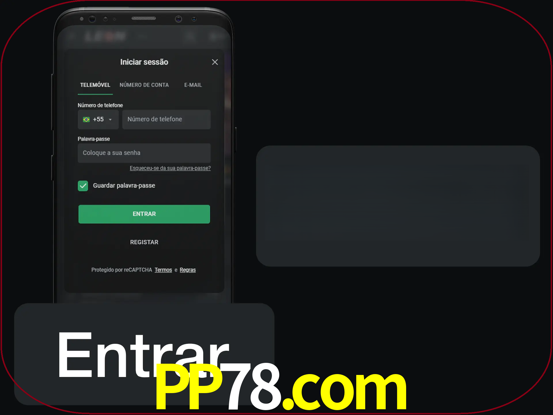 Faça o login para começar a apostar e jogar no cassino.